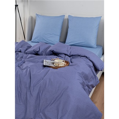 Постельное белье поплин на молнии / Лагуна