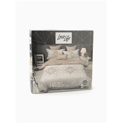 КПБ 1,5сп LoveLife Узоры 150*225см, 150*225см, 50*70см-1шт, 75гр/м2, микрофибра