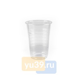 Стакан пластиковый Эконом, 200 мл, PP, прозрачный, 100 штук в упаковке, 4200 штук в коробке