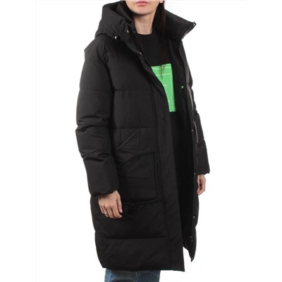 709 BLACK Пальто зимнее женское (холлофайбер 200 гр.)