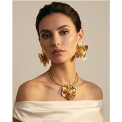 Комплект: колье-обруч и серьги