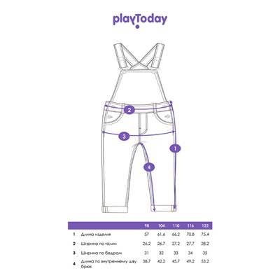 Комбинезон джинсовый для девочки