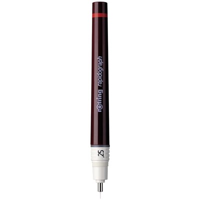 Рапидограф Rotring 0.25 мм пластик. корпус, картридж с чернилами
