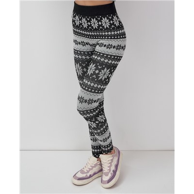 Комплект женского термобелья черного цвета 2520Ch