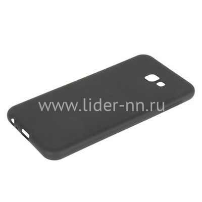 Задняя панель для Samsung Galaxy J4 Plus Силикон матовый (черная)