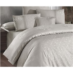 Сатиновое Постельное белье Евро 2 сп. V.I.P Moonlıght SATIN First Choice