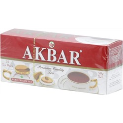 AKBAR. Mountain fresh (красн-бел. пачка) карт.пачка, 25 пак.