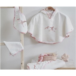 Комплект Пончо 4 Предметa 0-1 год Turna Somon Panço Seti - EcoCotton