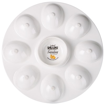 БЛЮДО ДЛЯ 8 ЯИЦ LEFARD "SUNDAY" 22 СМ (КОР=18ШТ.)