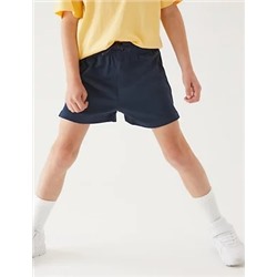 2pk Unisex Pure Cotton School Shorts (2-16 Yrs)