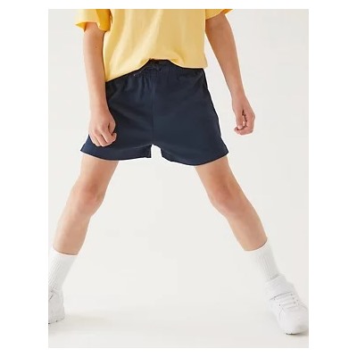 2pk Unisex Pure Cotton School Shorts (2-16 Yrs)