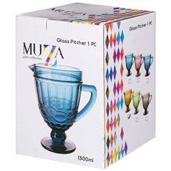 КУВШИН "СЕРПЕНТИНА" 1300 МЛ. / ВЫСОТА=20 СМ. СЕРИЯ "MUZA COLOR" (КОР=12ШТ.)