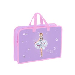 Папка с ручками 1 отделение, А4 Först "Dance Dream", 340*245*75мм, пластик, на молнии