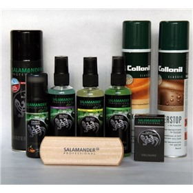Средства по уходу за обувью и стельки :SALAMANDER, COLLONIL, TWIST, SILVER и другие фирмы.