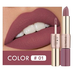 Помада O.TWO.O Rose Gold 2 in 1 Matte Lipstic & Liquid Lipstik № 1 3.5 g