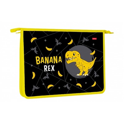 Папка для тетрадей А4 Banana-Rex Hatber пластик 1отд на молнии AMc_22037/12/Россия