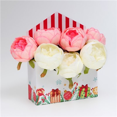 Конверт для подарка «Новогодние сладости», 18×24×7 см