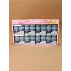 Набор декоративного скотча 10 шт. "Night magic", light blue, шоу-бокс 8 шт.