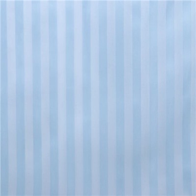 Штора для ванны Доляна «Полоска», 180×180 см, полиэстер, голубая