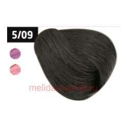 OLLIN SILK TOUCH  5/09 светлый шатен прозрачно-зеленый 60мл Безаммиачный стойкий краситель для волос