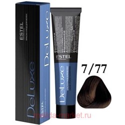 ESTEL DE LUXE 7/77 Краска-уход русый коричневый интенсивный