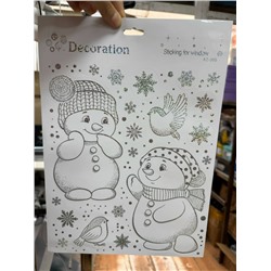 Новогодние окна лейки Опт: 50₽  разные Размер 33см*24см Упаковка ( 12*50=600₽)