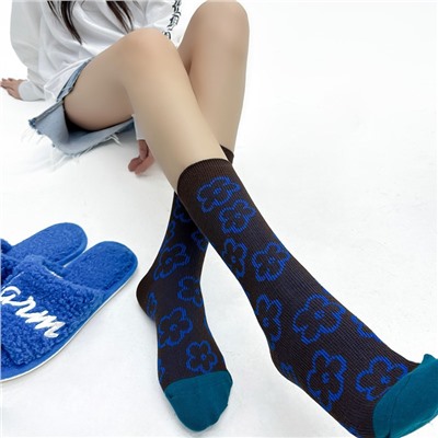 Japanese retro demi-season knee socks, mid-length, British style