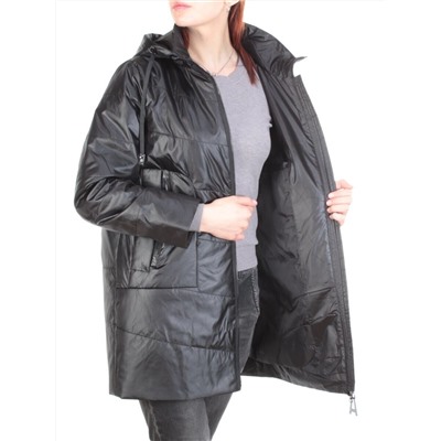 22-305 BLACK Куртка демисезонная женская AKiDSEFRS (100 гр.синтепона)