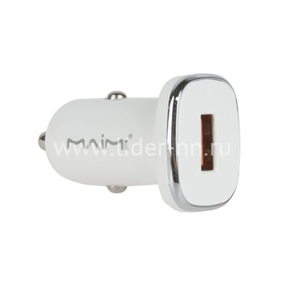 АЗУ 1 USB выход 18W Quick Charge (5V-4.0A/9V-2.0A/12V-1.5A) MAIMI CC112 (белый)