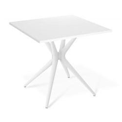 Стол SHT-TU30/TT55 80/80 МДФ/АБС-пластик
                        белый / белый