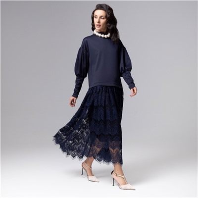 Платье комбинированное с кружевом, История в кружевах