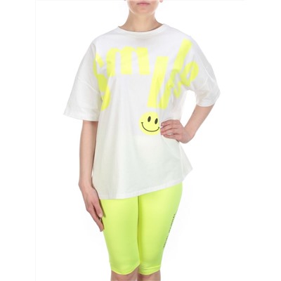 KD-792 WHITE/LIGHTGREEN Костюм-двойка женский 7986 TREND