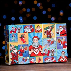 Подарочная коробка «Pop-art: Новогодний», 29×18×7 см