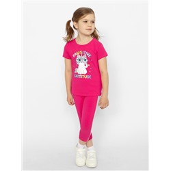 Футболка для девочки Cherubino CWKG 63407-46 Циклама