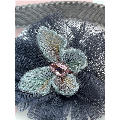 Ободок-повязка детская с бабочкой Арт ОБ8А тип 2