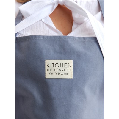 Фартук Этель Kitchen 60х70 см, цв. синий, 100% хл, саржа 220 г/м2