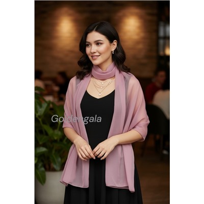 Шарф шифоновый однотонный Арт 0984/3