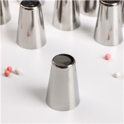 Набор насадок кондитерских Доляна, d=2.8 см, 12 шт.