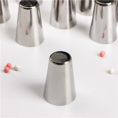 Набор насадок кондитерских Доляна, d=2.8 см, 12 шт.