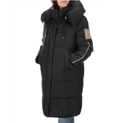 2098 BLACK Пальто зимнее женское (200 гр .холлофайбер)