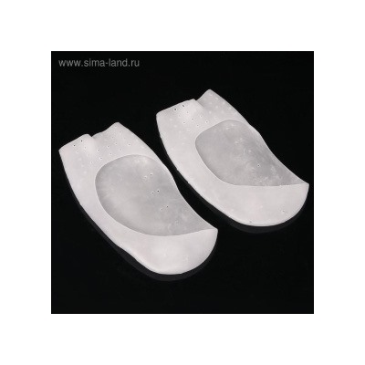 5122789 Подследники на стопу, силиконовые, размер универсальный от 37 до 45, пара, цвет белый