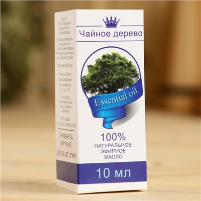 Эфирное масло «Чайное дерево», флакон-капельница, аннотация, 10 мл, дезинфицирующее