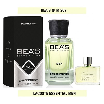 Beas M207 Lacoste Essential Men edp 50 ml, Парфюм мужской Beas M207 создан по мотивам аромата Lacoste Essential