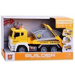 Машина "Спецтехника" на батарейках, в коробке 1:12