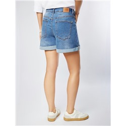 Шорты из эластичного денима