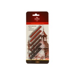 Набор сангина-сепия 6 штук Koh-I-Noor 4392, брусок 7 х 7 мм, блистер