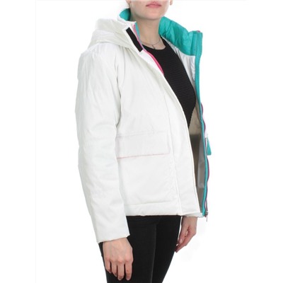 D003 WHITE Куртка демисезонная женская (100 гр. синтепон)