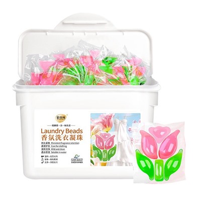 Капсулы для стирки белья концентрированные аромат ТЮЛЬПАН, контейнер 20 шт. * 12 грамм.