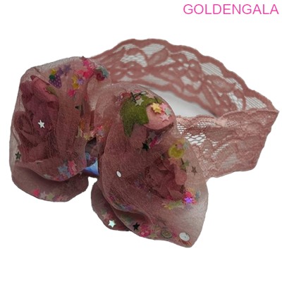 Ободок-повязка детская с бантом ОБ 28 4 шт