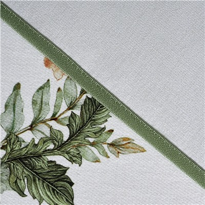 СКАТЕРТЬ ОВАЛЬНАЯ "SENSE", 140Х180СМ, 100% ХЛОПОК,ТВИЛ C ПРОПИТКОЙ